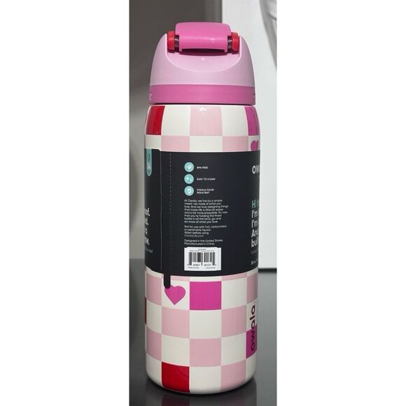 Owala COLOR DROP “CHECK ME OUT” 32oz FreeSip Water Bottle - Picture 4 of 5